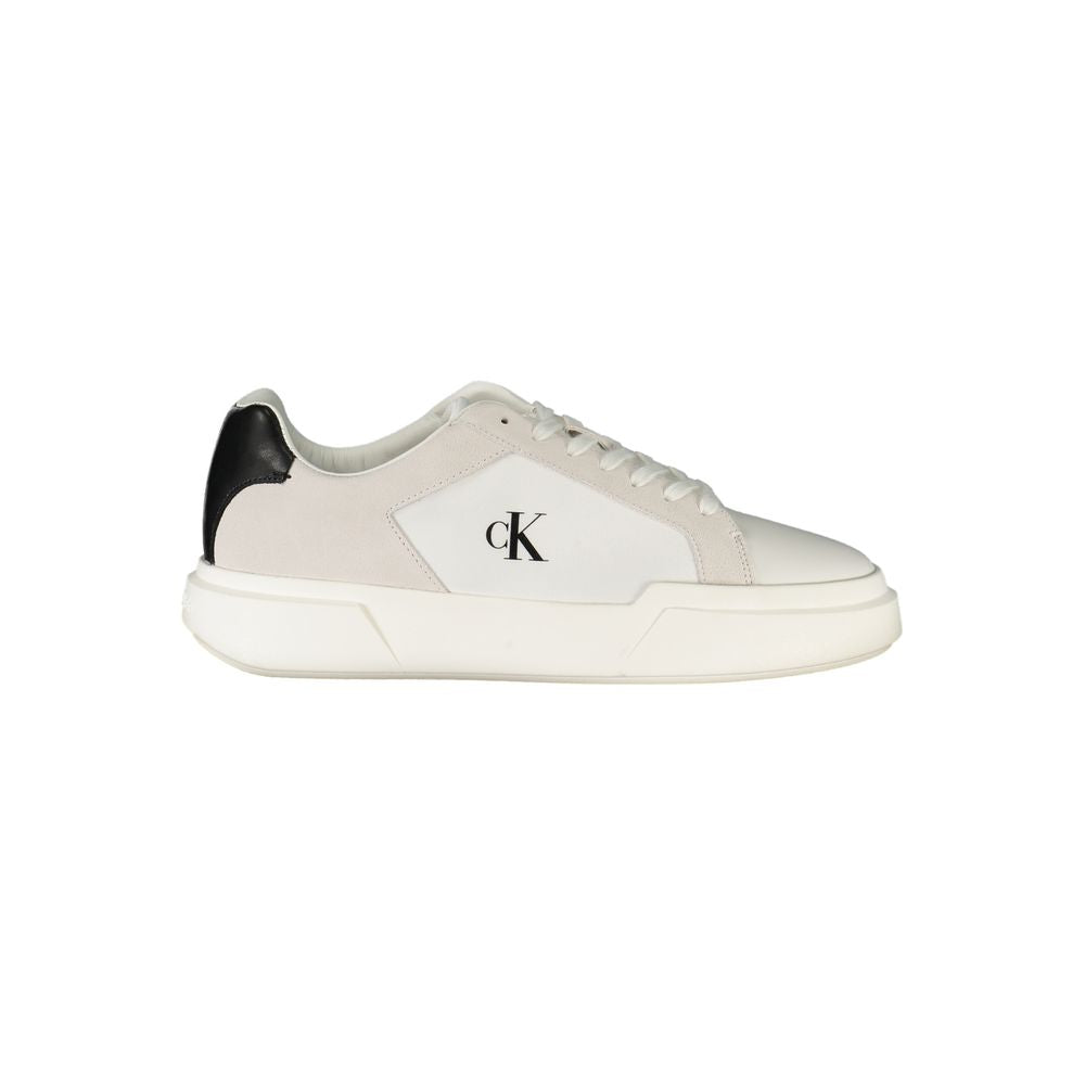 Calvin Klein White Polyester Sneaker