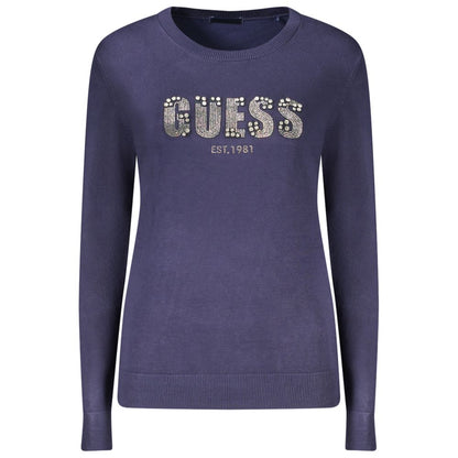 Guess Jeans Blue Viscose Sweater