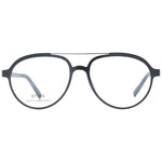 Sting Black Men Glasses Frame in full-rim black plastic aviator style with polarized lenses, 100% UVA & UVB protection.