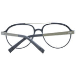 Sting Black Men Glasses Frame in full-rim aviator style, black plastic frame and lenses, polarized lens, 54-16-140 size, UV protection.