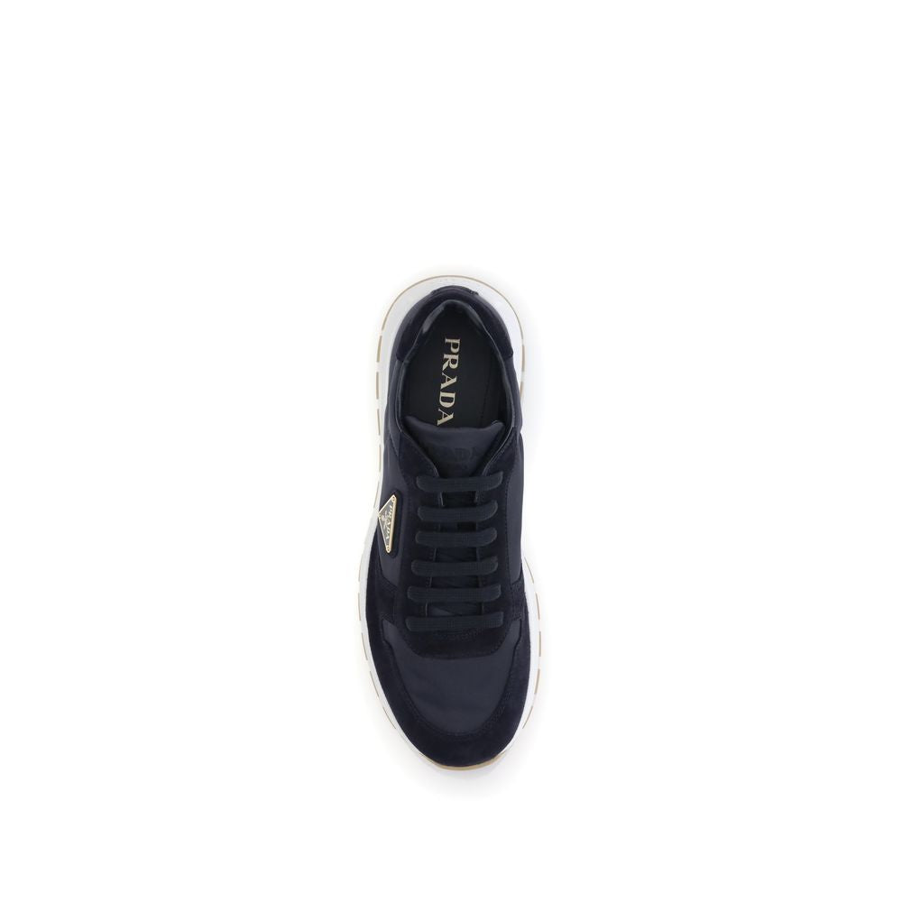Prada Blue Recycled Polyamide Athletic Sneakers