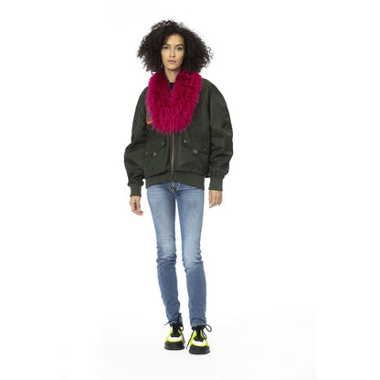 Mr&Mrs Italy Green Polyamide Women Bomber Jacket