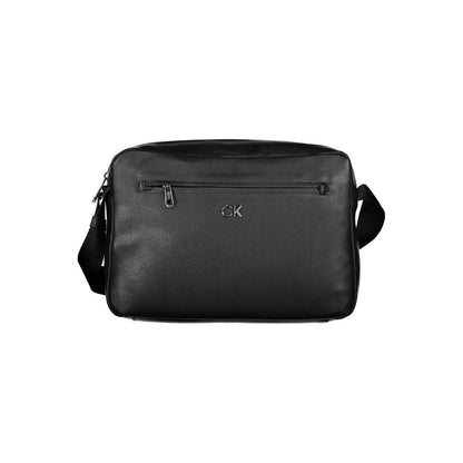 Calvin Klein Nero Recycled Polyester Men Briefcase