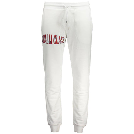 Cavalli Class Bianco Cotton Men's Sweatpant