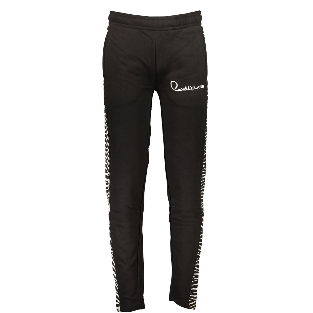 Cavalli Class Black Cotton Men's Sweatpants