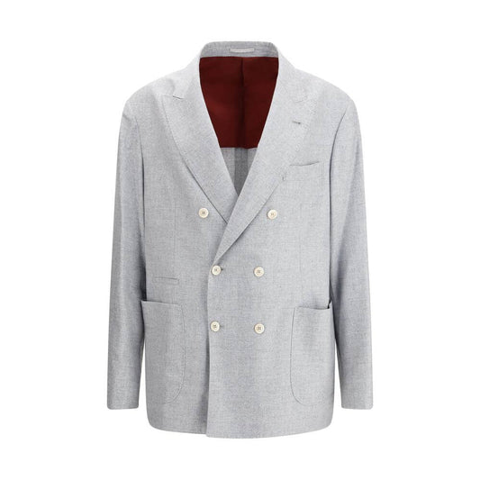 Brunello Cucinelli Gray Wool Blazer
