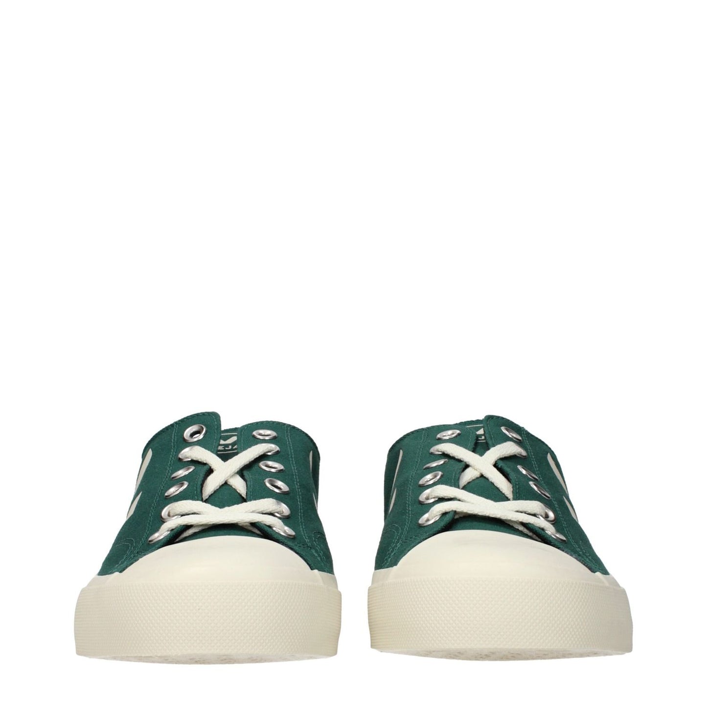 Veja Green Fabric Low Top Sneakers