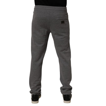 Dolce & Gabbana Gray Cotton Jogger Sweatpants Trouser Pants
