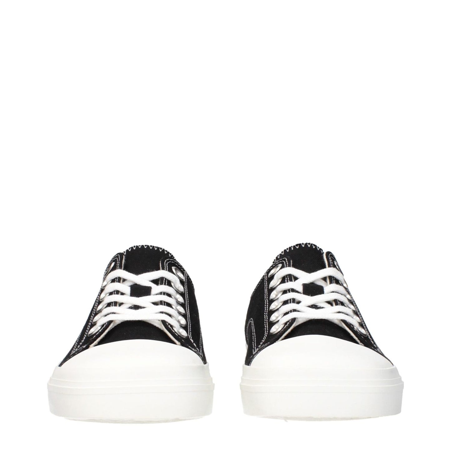 Moschino Black Fabric Low Top Sneakers