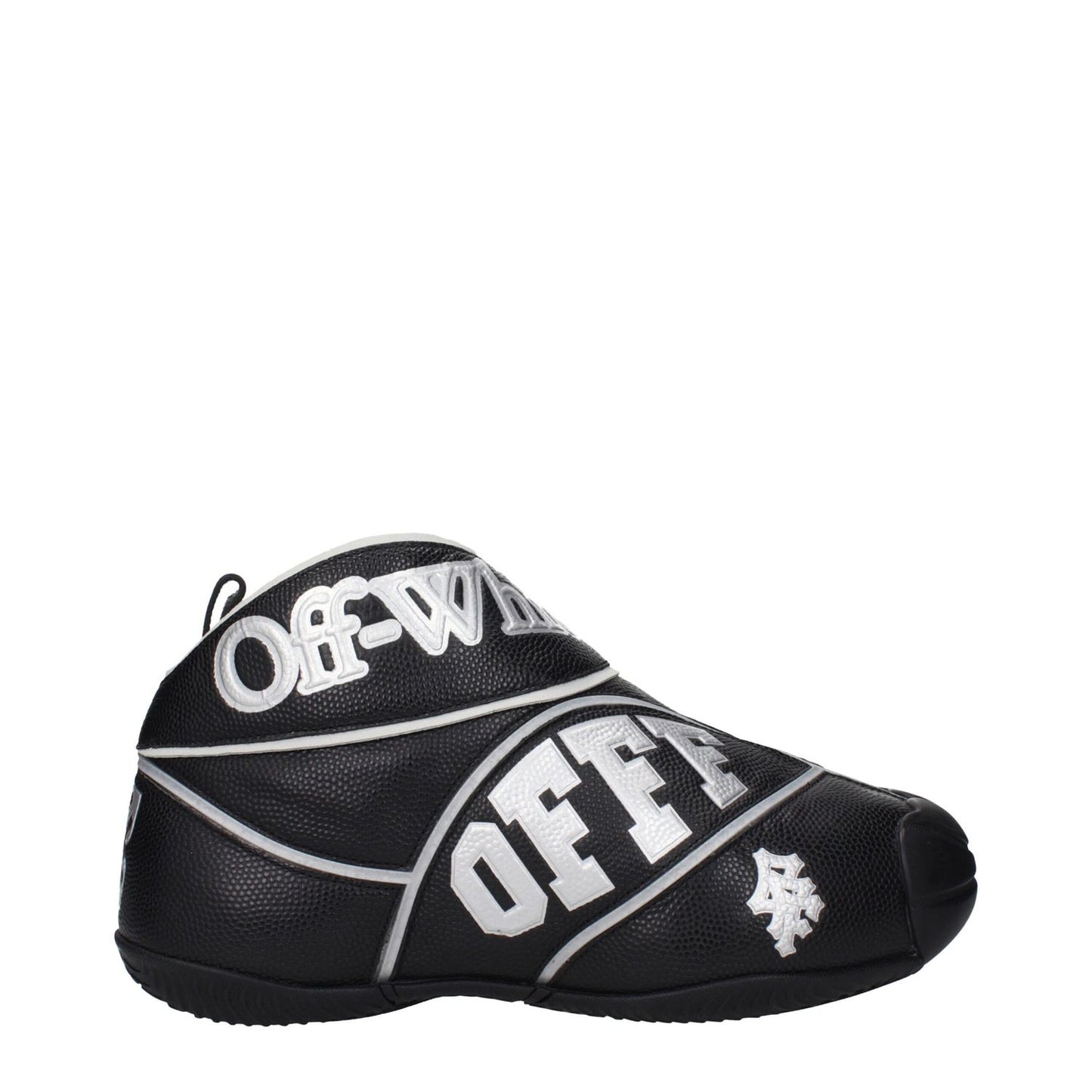 Off-White Black Leather High Top Sneakers