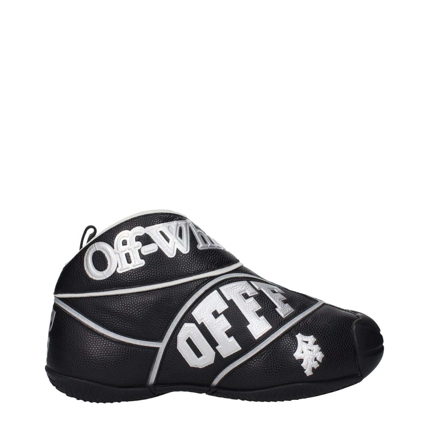 Off-White Black Leather High Top Sneakers