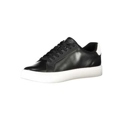 Calvin Klein Black Polyurethane Men Sneaker