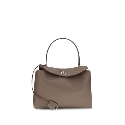 Balenciaga Gray Calf Leather Bos Taurus Shoulder Bag