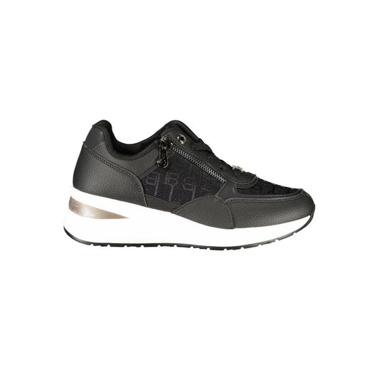 Laura Biagiotti Black Polyurethane Women Sneaker