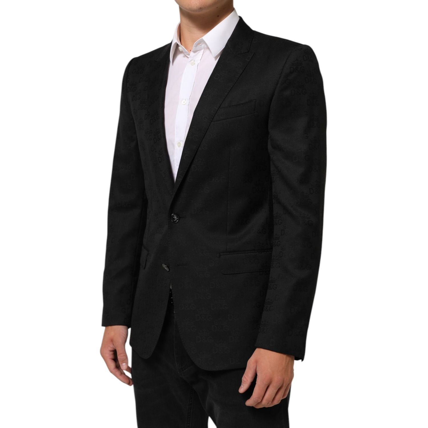 Dolce & Gabbana Black MARTINI 2 Buttons Suit Jacket Blazer
