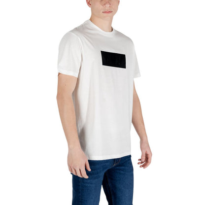 Armani Exchange White Cotton T-Shirt