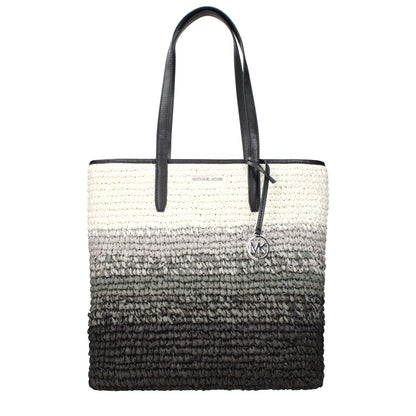 Michael Kors Black Raffia Shoulder Bag