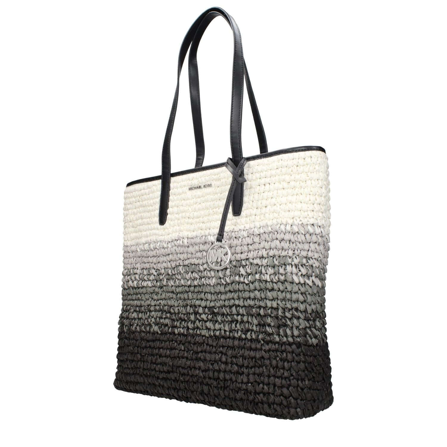 Michael Kors Black Raffia Shoulder Bag