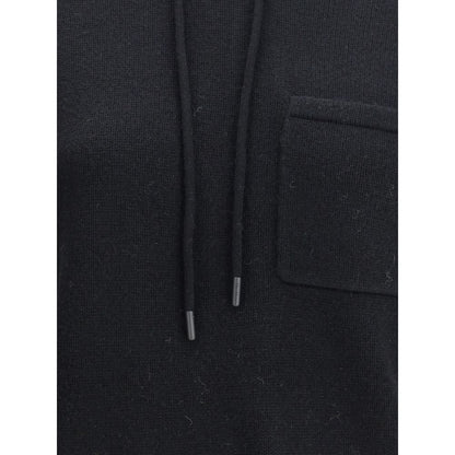 Max Mara Black Wool Hoodie