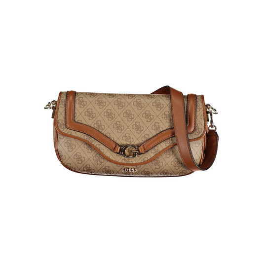 Guess Jeans Beige Polyurethane Women's Handbag