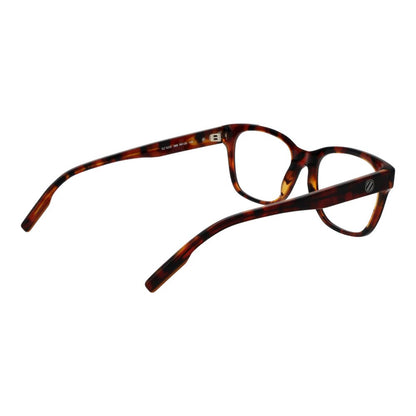Ermenegildo Zegna Red Acetate Glasses Frames rectangle full-rim style with demo lenses, men's eyewear accessory.