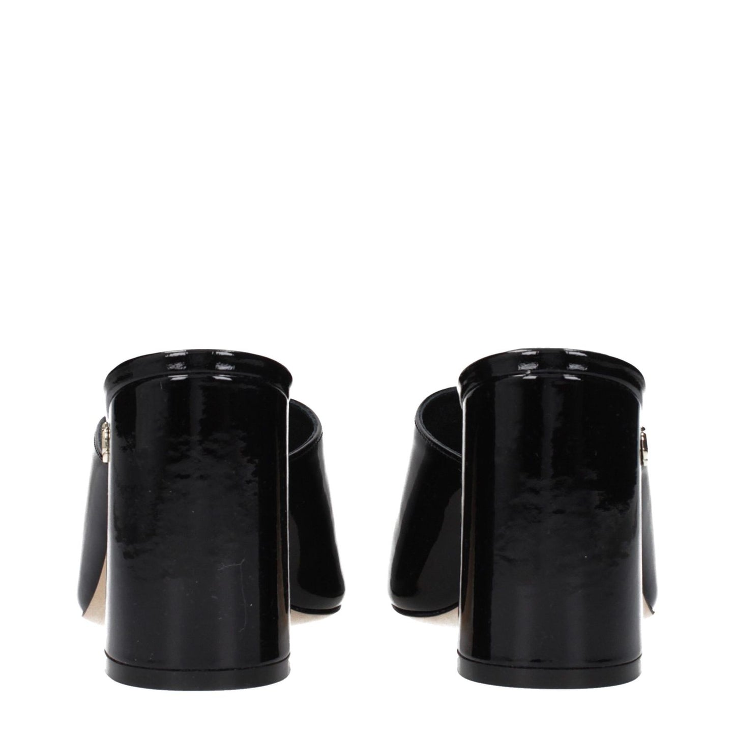 Jimmy Choo Black Leather Platform Sandals