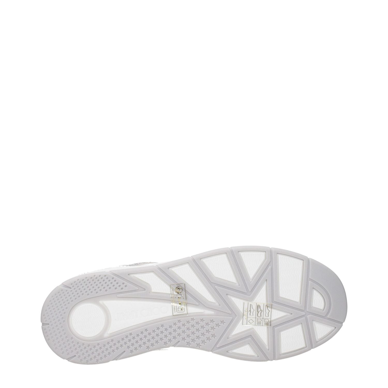 Jimmy Choo White Leather Low Top Sneakers