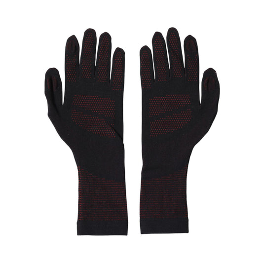 Dolce & Gabbana Black DG Logo Cotton Hands Mitten Men Gloves