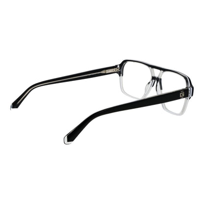 Side view of Guess Black Acetate Glasses (Frames) in full-rim aviator style with spring hinge and branded case included.