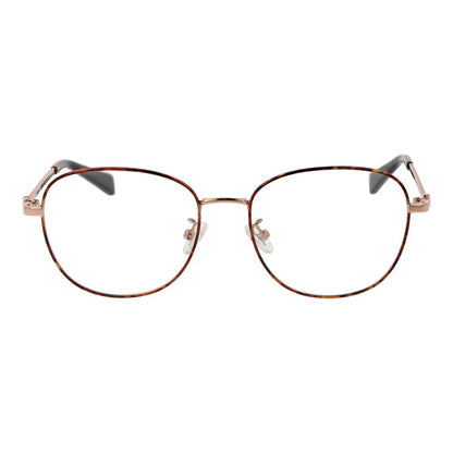 Guess Rose Gold Metal Glasses (Frames) - women's round full-rim style with demo lenses, 53-17-140 sizing.
