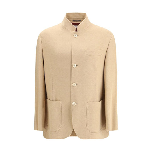 Brunello Cucinelli Beige Cashmere Coat