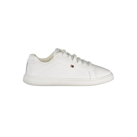 Tommy Hilfiger Bianco Polyurethane Women Sneaker