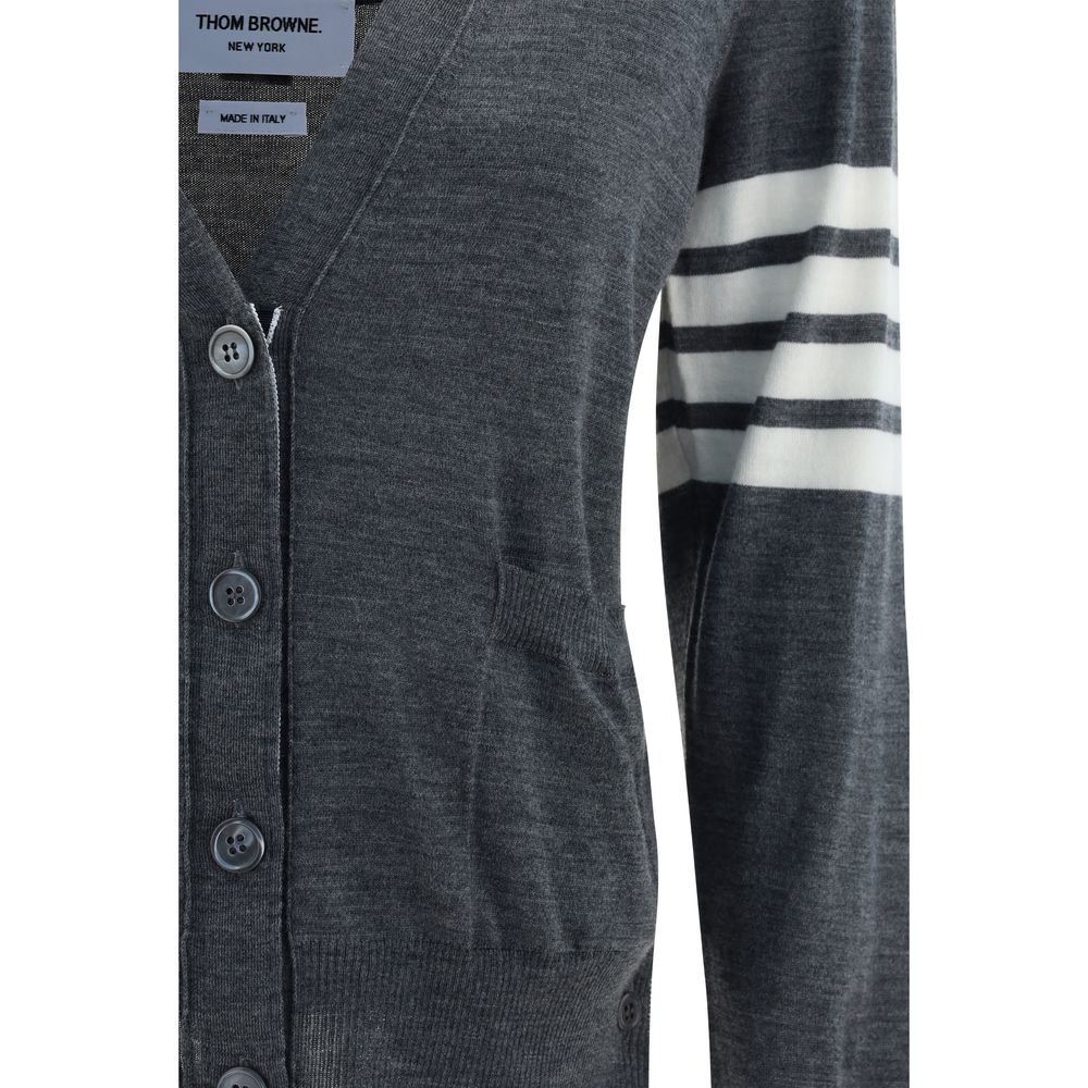 Thom Browne Gray Merino Wool Polo Shirt