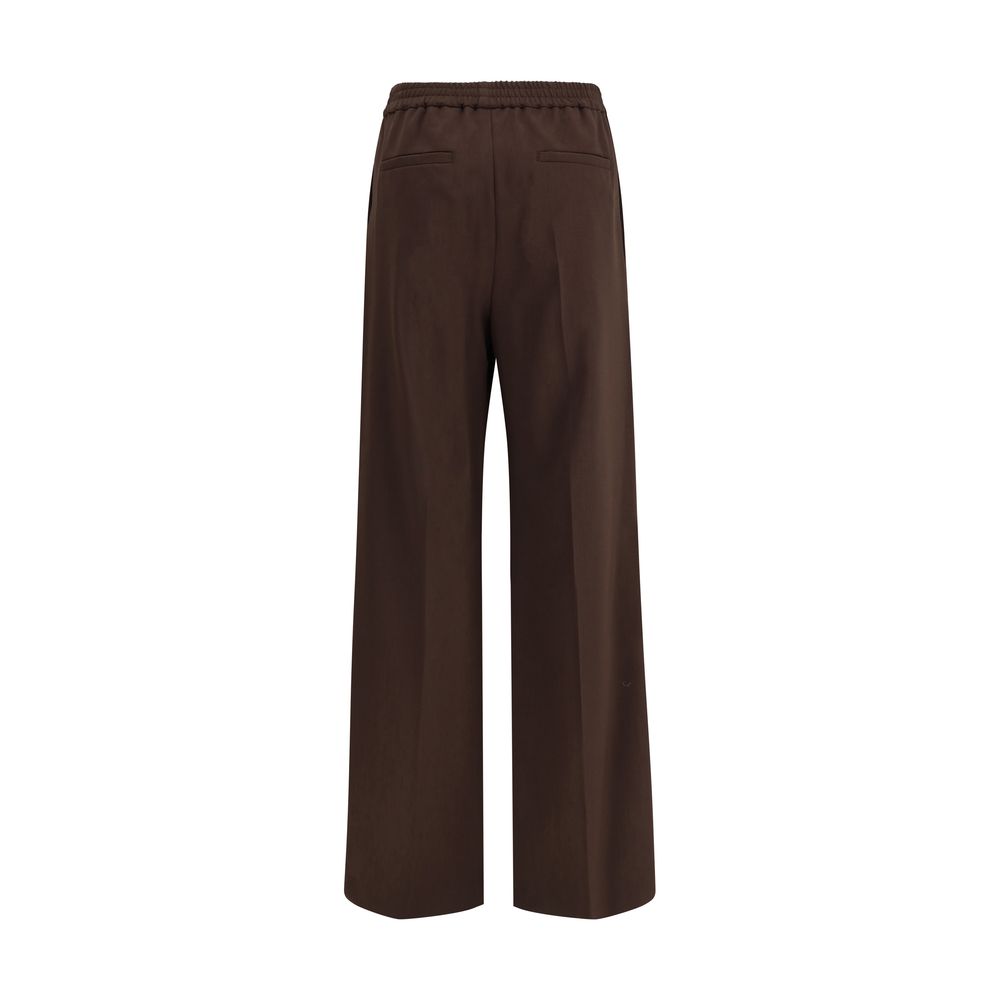 Max Mara Gray Polyester Casual Pants