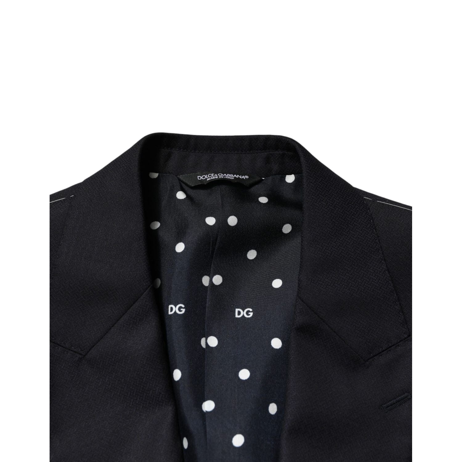 Dolce & Gabbana Black Wool Single Breasted Men 2 Piece Suit