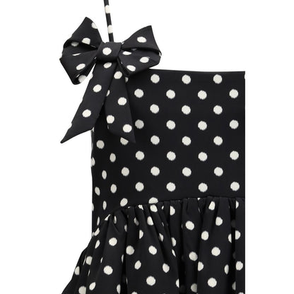 Ganni Black Recycled Polyester Casual Dress