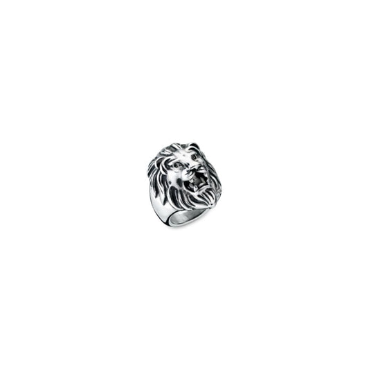 AN JEWELS JEWELRY Mod. AA.ALION1-12 silver lion head ring