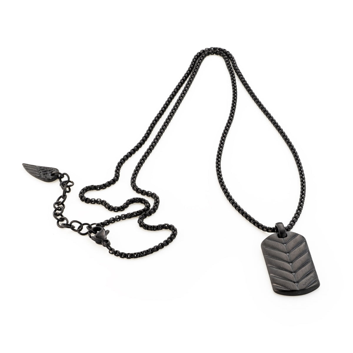 AN JEWELS JEWELRY Mod. AA.C256PBK black necklace with pendant