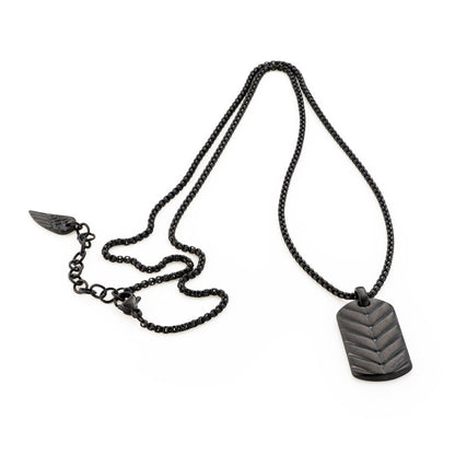 AN JEWELS JEWELRY Mod. AA.C256PBK black necklace with pendant