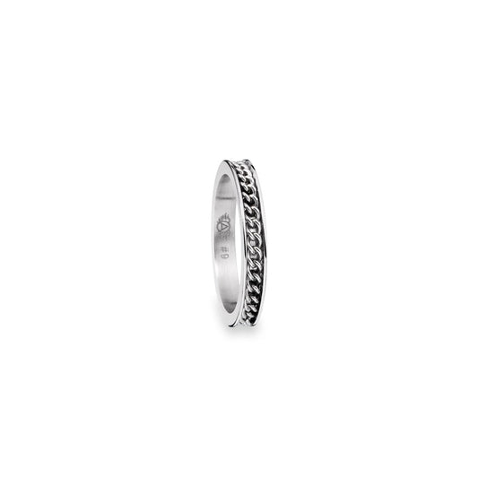 AN JEWELS JEWELRY Mod. AR.R1NS02S-7 silver ring with chain design