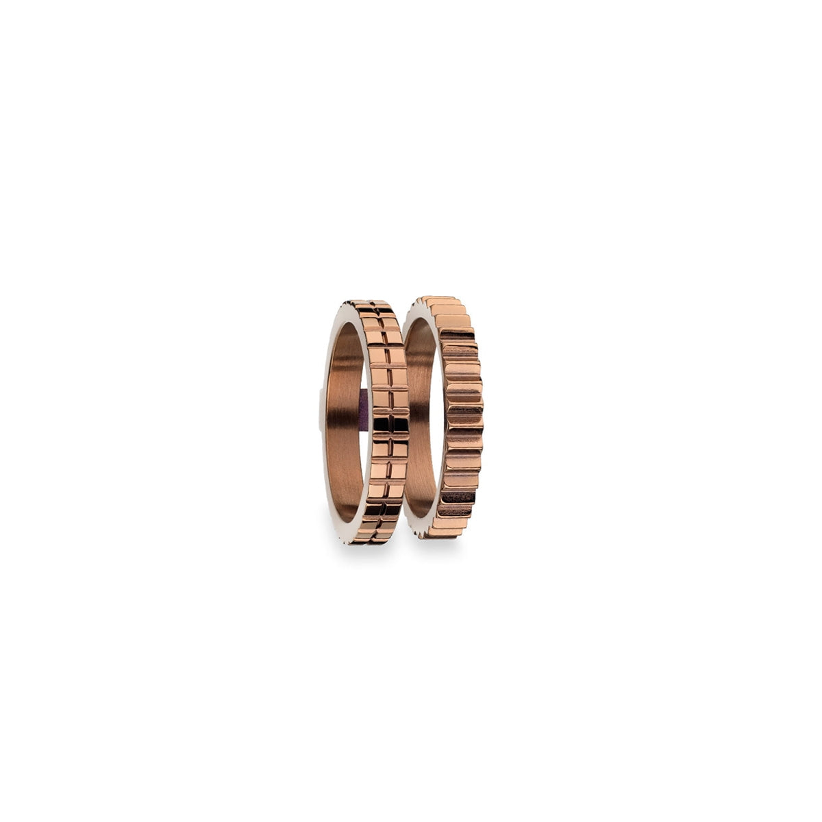 Elegant rose gold rings from AN JEWELS JEWELRY Mod. AR.R2NS03SBR-8, showcasing intricate detailing and premium craftsmanship.