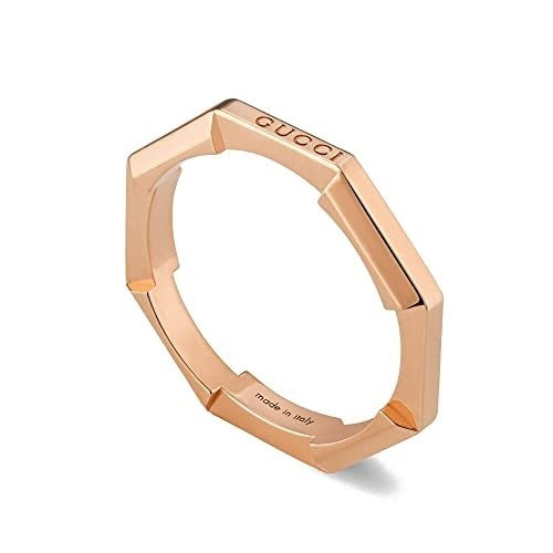 ANELLI GUCCI MOD. YBC662194002, elegant Gucci ring in rose gold tone.