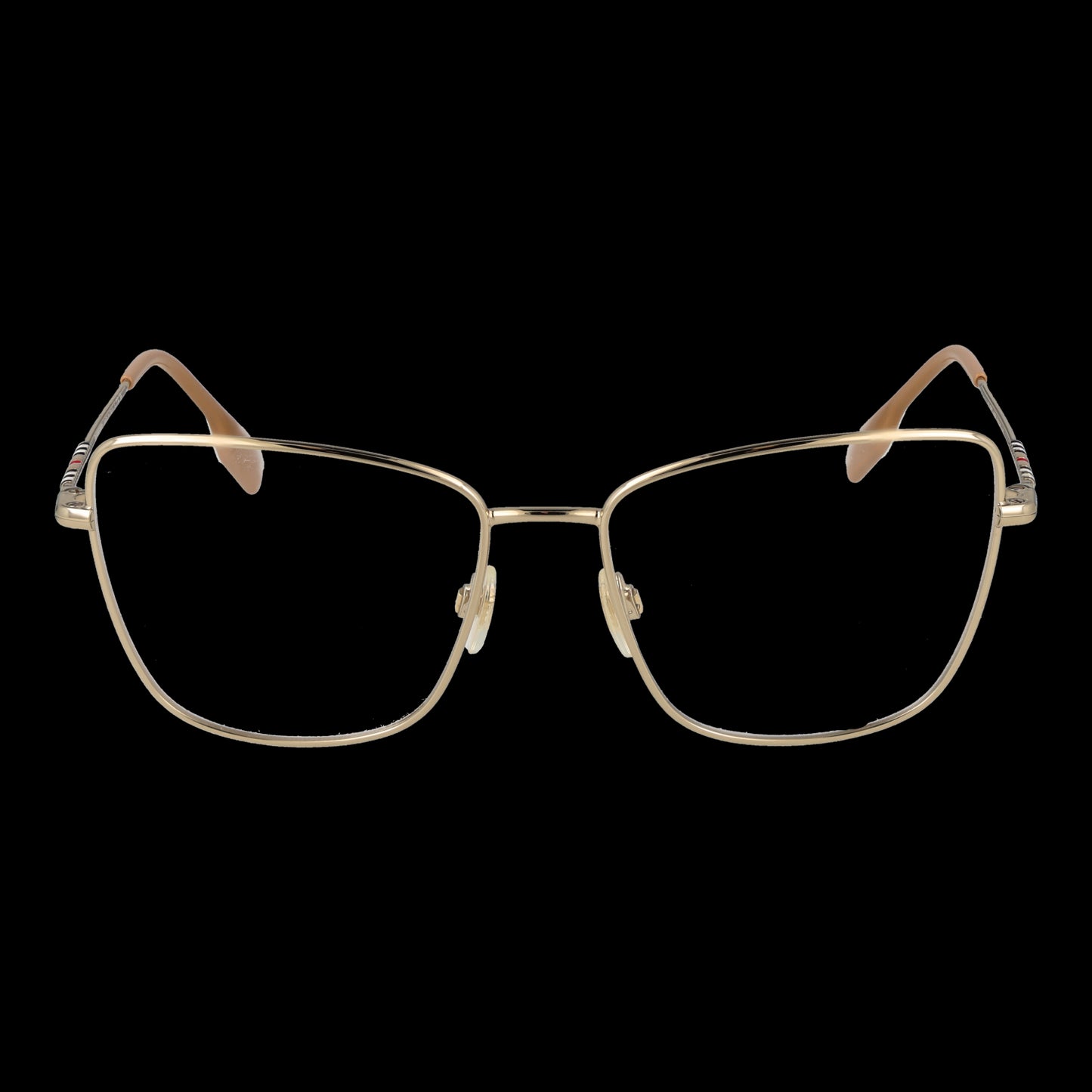 Unisex glasses BURBERRY MOD. 0BE1367 531338 with gold frames, front view