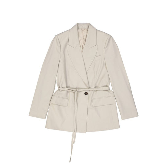 Brunello Cucinelli Beige Elastane Coat