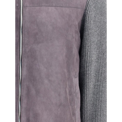 Brunello Cucinelli Gray Wool Jackets And Coat