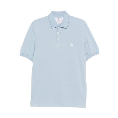 Brunello Cucinelli Polo shirt with embroidery Topwear