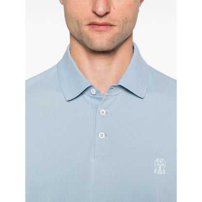 Brunello Cucinelli Polo shirt with embroidery Topwear
