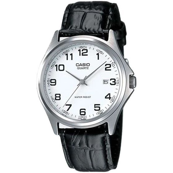 CASIO COLLECTION Mod. DATE - LEATHER. WHITE
