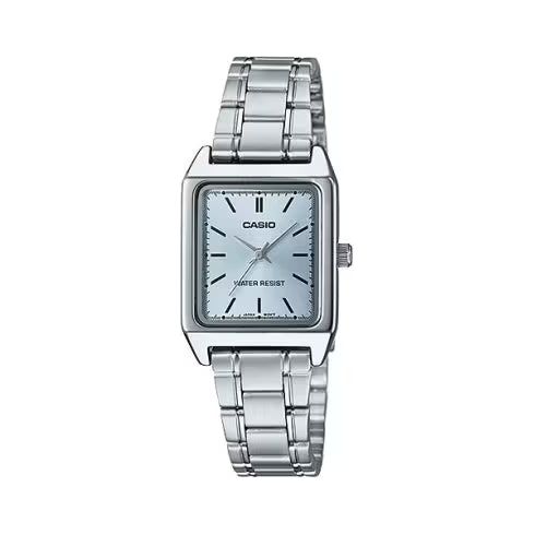 CASIO COLLECTION Mod. TANK. METAL ALLOY - LIGHT BLUE