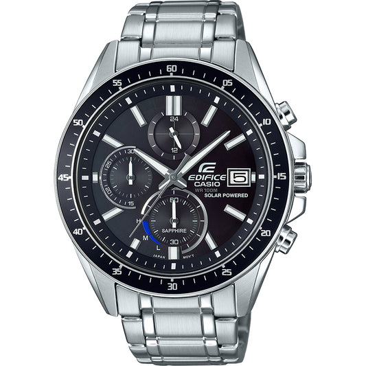 CASIO EDIFICE SLIM Mod. SOLAR POWERED CHRONOGRAPH - BLACK EFS-S510D-1AVUEF